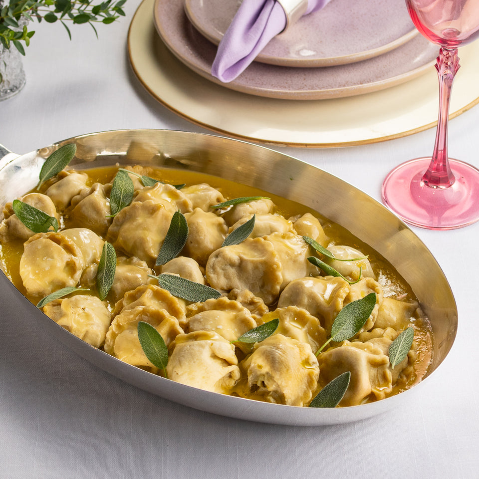 Ravioli de Brie e Pera