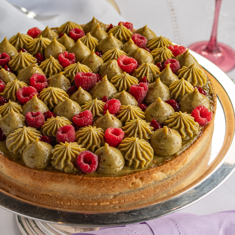 Torta de Framboesa e Pistache