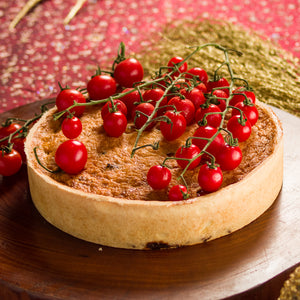 Quiche de Chèvre com Tomatinhos