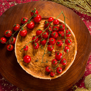 Quiche de Chèvre com Tomatinhos