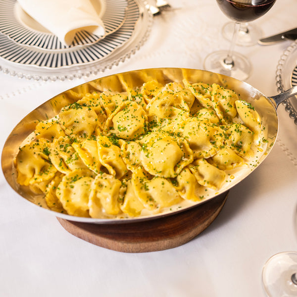 Ravioli de Vitela ao Molho de Mostarda