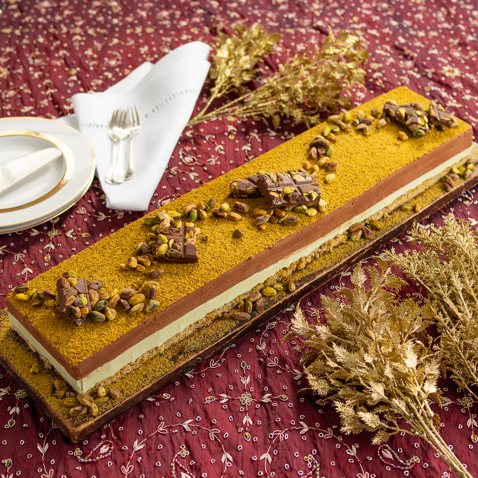 Gateau de Pistache e Chocolate