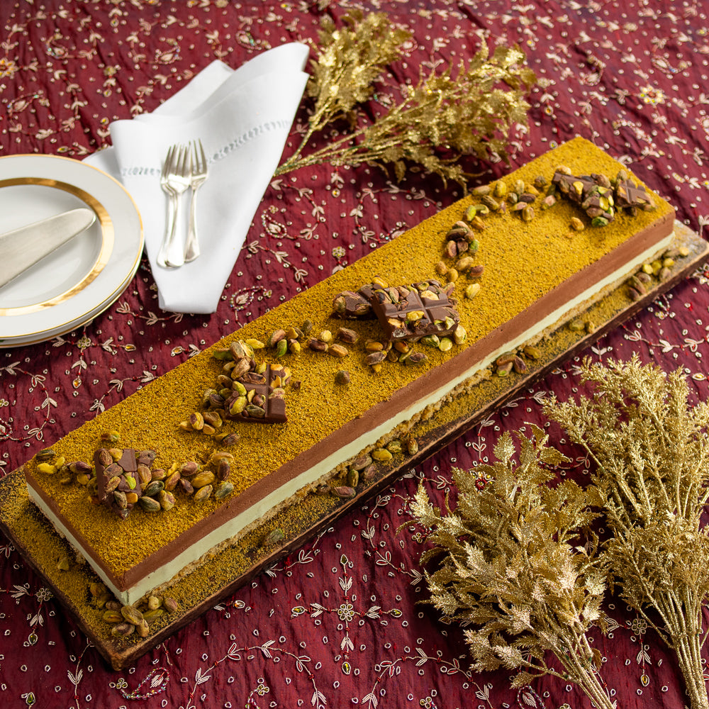 Gateau de Pistache e Chocolate