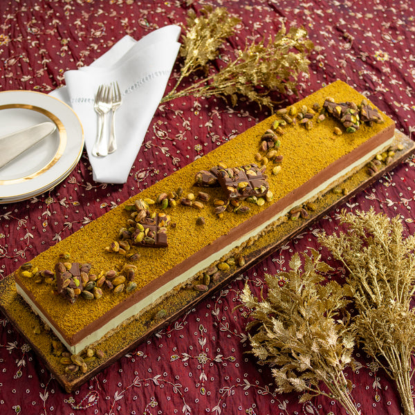 Gateau de Pistache e Chocolate