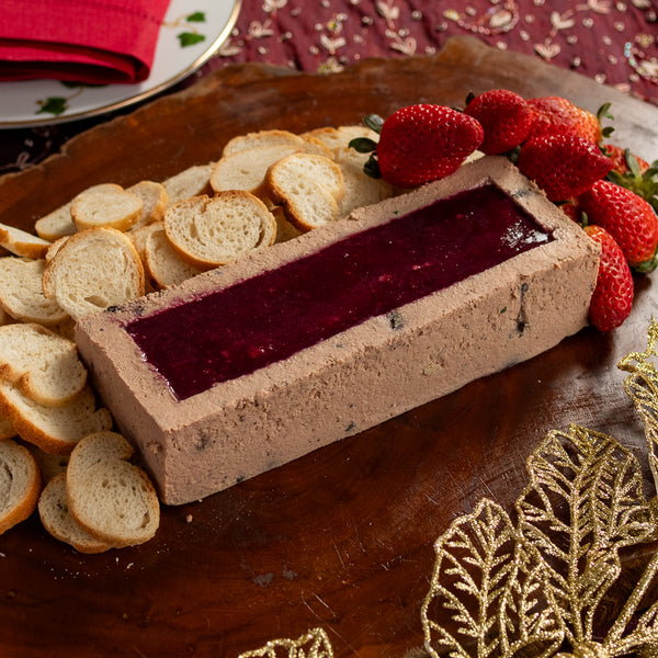 Patê de Foie com Torradinhas e Calda de Frutas Vermelhas