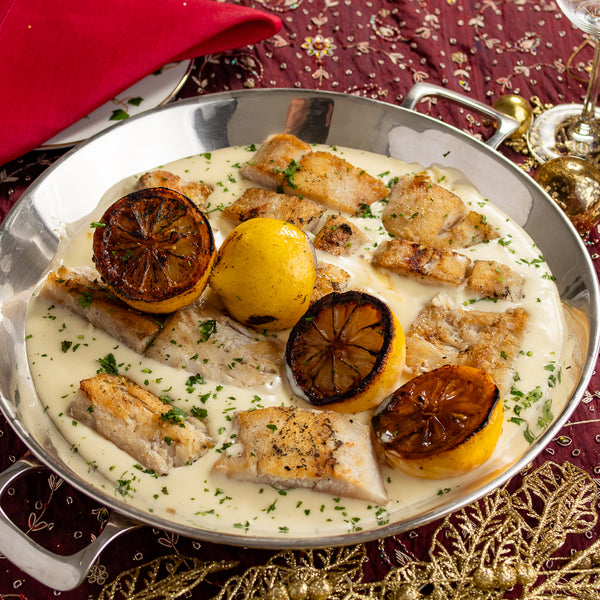 Robalo ao Molho de Limão Siciliano e Vinho Branco