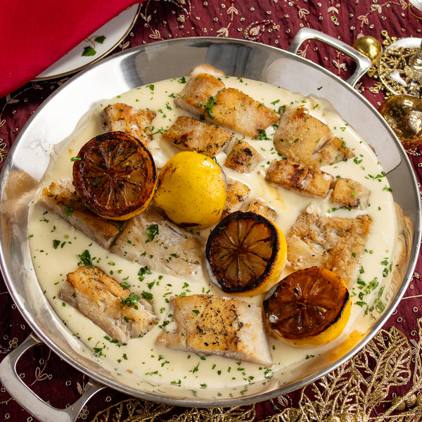 Robalo ao Molho de Limão Siciliano e Vinho Branco