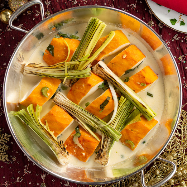 Haddock ao Beurre Blanc e Alho Poró