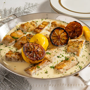 Robalo ao Molho de Limão Siciliano e Vinho Branco