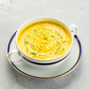 Sopa de Abóbora com Leite de Coco e Gengibre