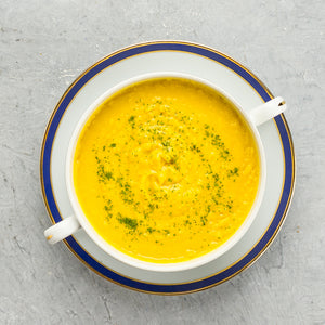 Sopa de Abóbora com Leite de Coco e Gengibre