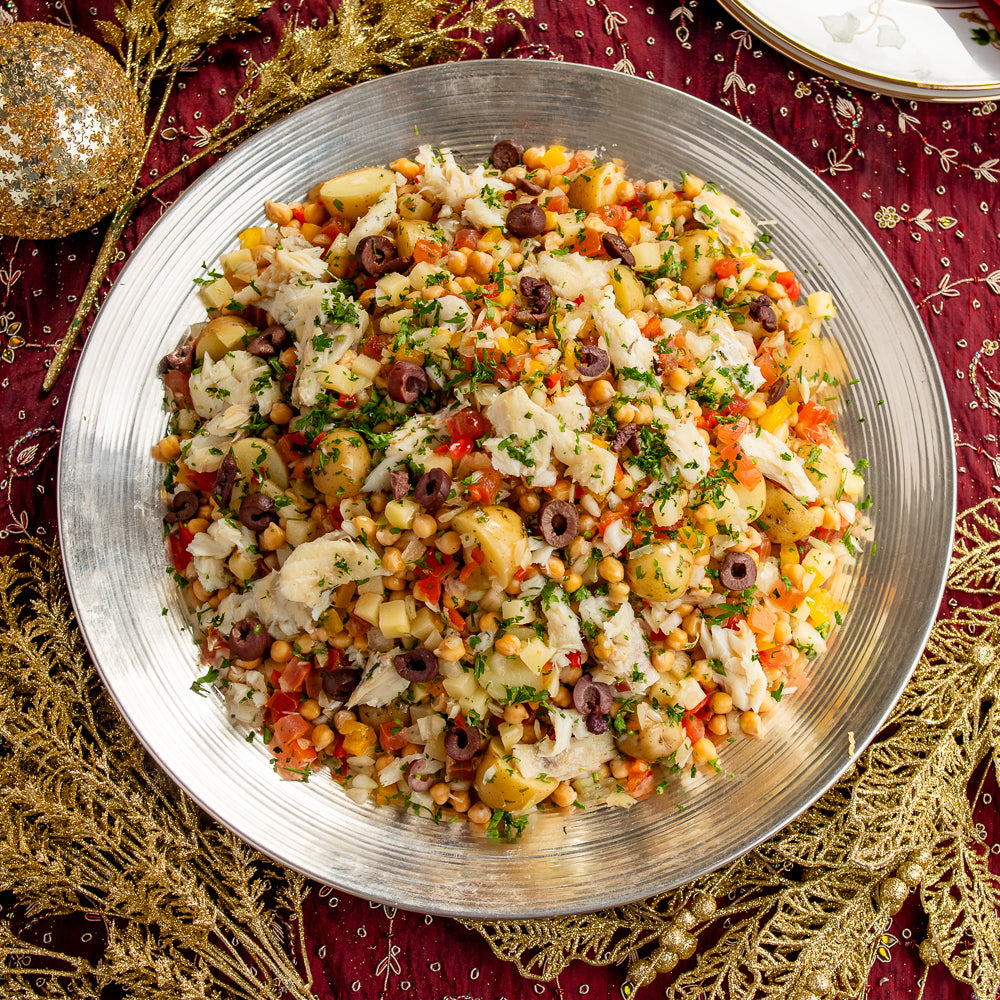 Salada de Bacalhau com Batata e Grão de Bico