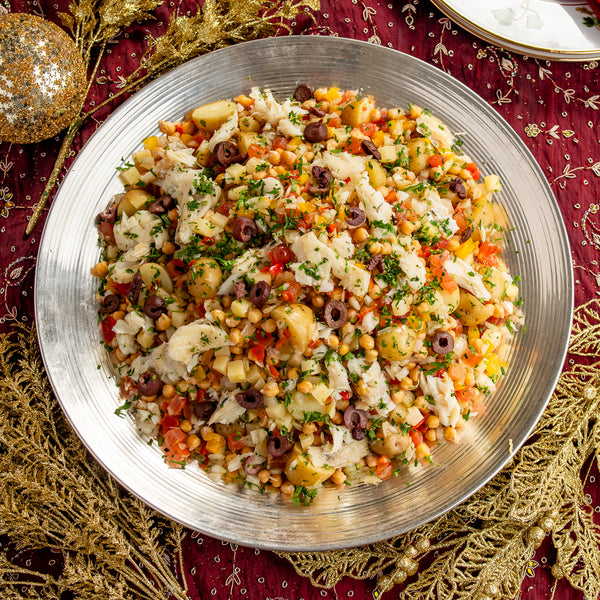 Salada de Bacalhau com Batata e Grão de Bico