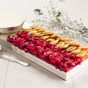 Salmão Bicolor com Blinis e Creme Azedo