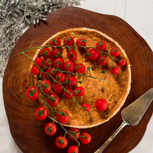 Quiche de Chèvre com Tomatinhos