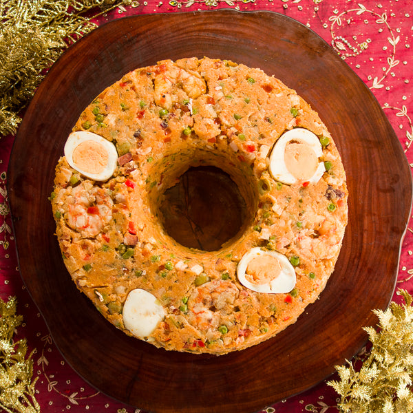 Cuscuz de Camarão com Molho de Tomates Frescos