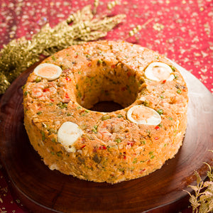 Cuscuz de Camarão com Molho de Tomates Frescos