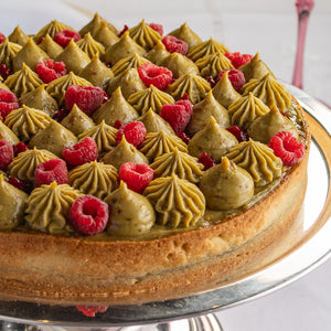 Torta de Framboesa e Pistache