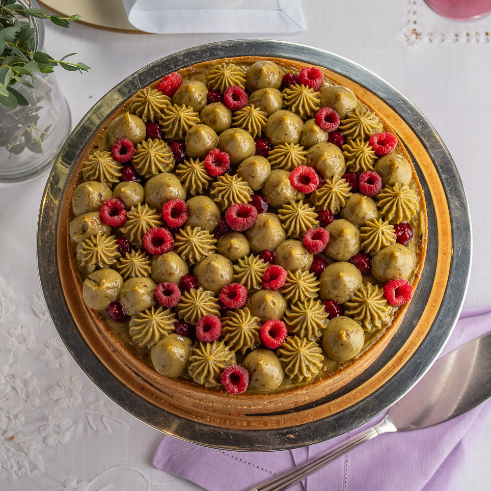 Torta de Framboesa e Pistache