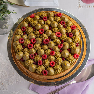 Torta de Framboesa e Pistache