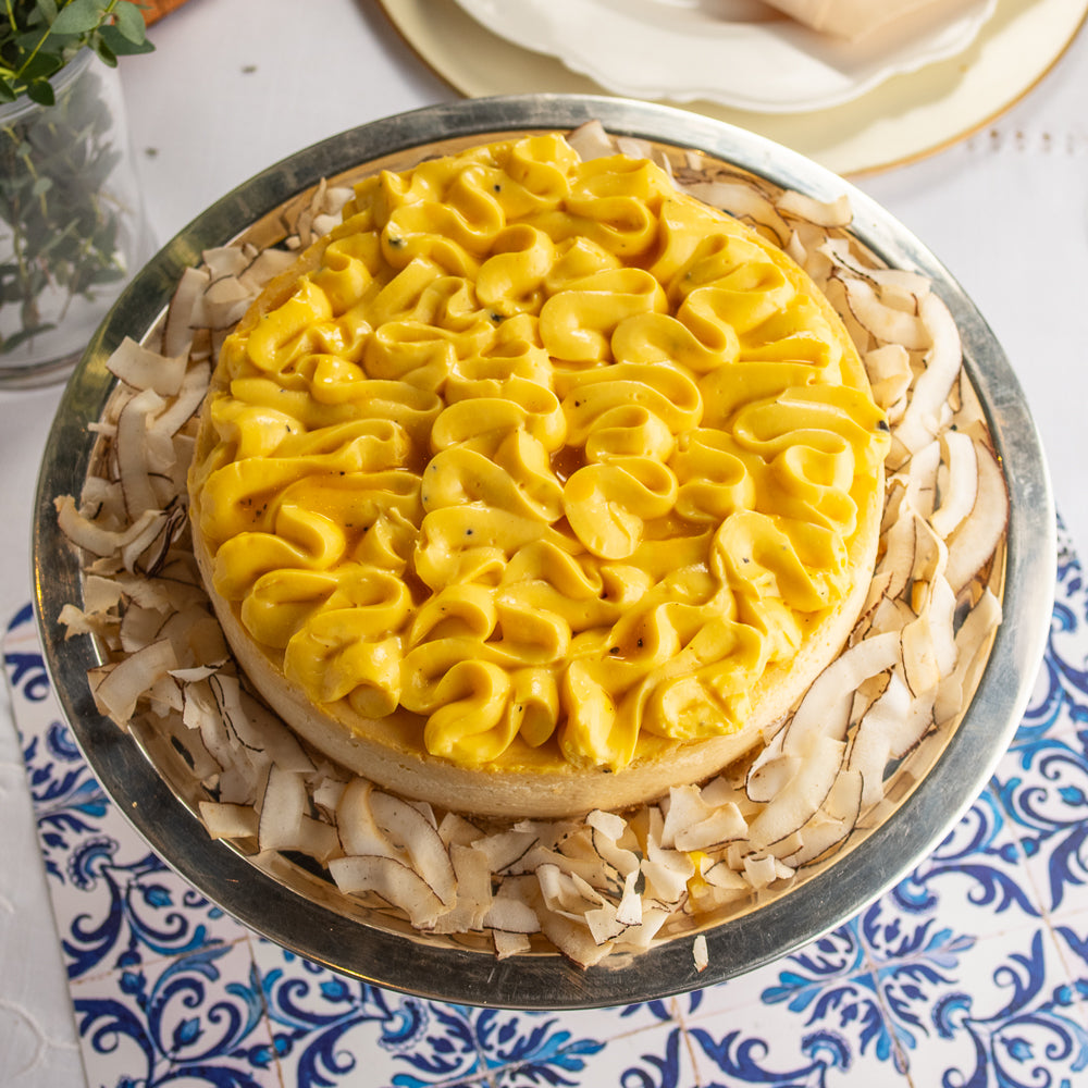 Cheesecake de Coco e Baunilha
