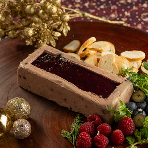 Patê de Foie com Torradinhas e Calda de Frutas Vermelhas
