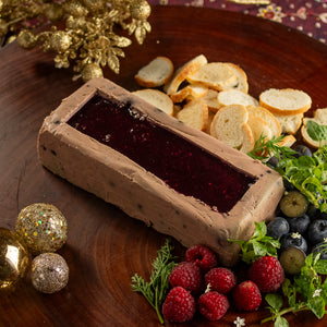 Patê de Foie com Torradinhas e Calda de Frutas Vermelhas