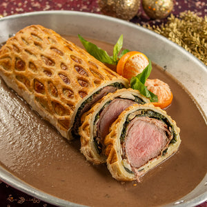 Boeuf Wellington com Molho de Conhaque