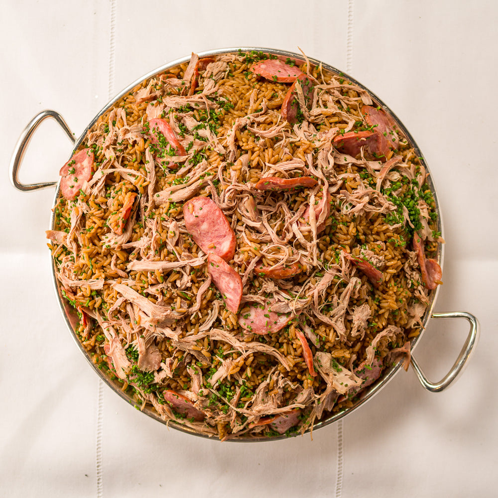 Arroz de Pato com Linguiça Portuguesa e Peito de Pato