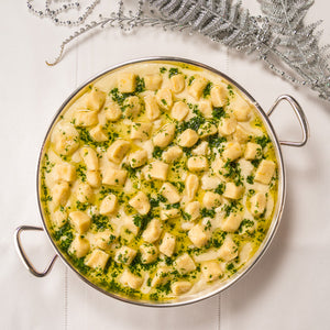 Nhoque de Mandioquinha com Molho Fresco de Parmesão e Salsa Trufada