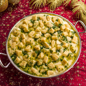 Nhoque de Mandioquinha com Molho Fresco de Parmesão e Salsa Trufada
