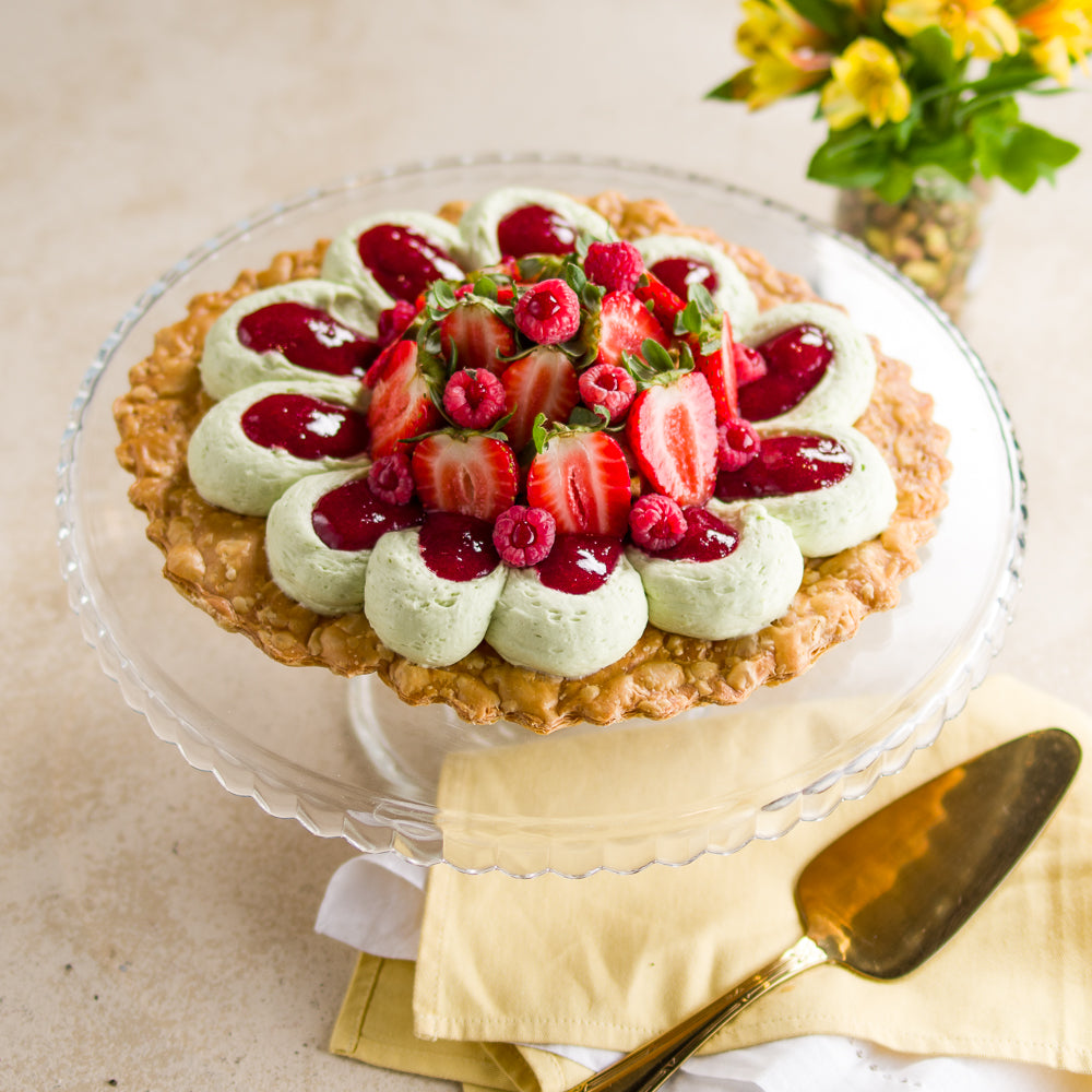 Mil Folhas de Pistache e Frutas Vermelhas