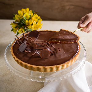 Torta de Chocolate com Caramelo Salgado