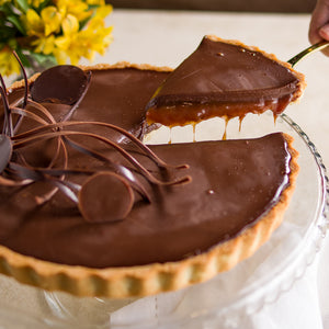 Torta de Chocolate com Caramelo Salgado