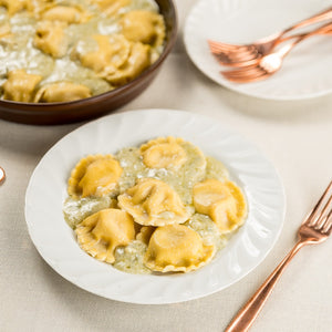 Ravioli de Brie e Pera