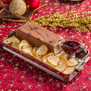 Patê de Foie com Torradinhas e Calda de Frutas Vermelhas