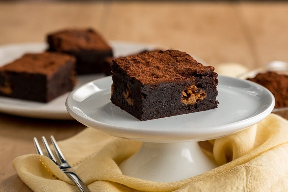 Brownie de Chocolate e Caramelo